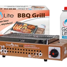Gaz Lite Barbecue Grill With 2pcs Gaz Lite Mate 230g Liquefied Petroleum Gas(LPG) Cylinders