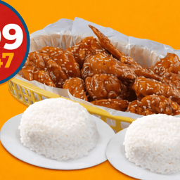 CHICKEN WINGS with 2 RICE