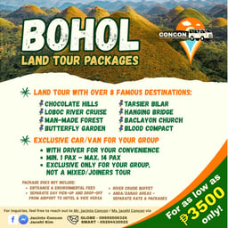 BOHOL LAND TOUR PACKAGE