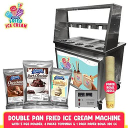 Chong Double Pan Fried Ice Cream Machine Package