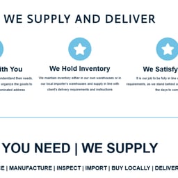 WE SUPPLY WE DELIVER
