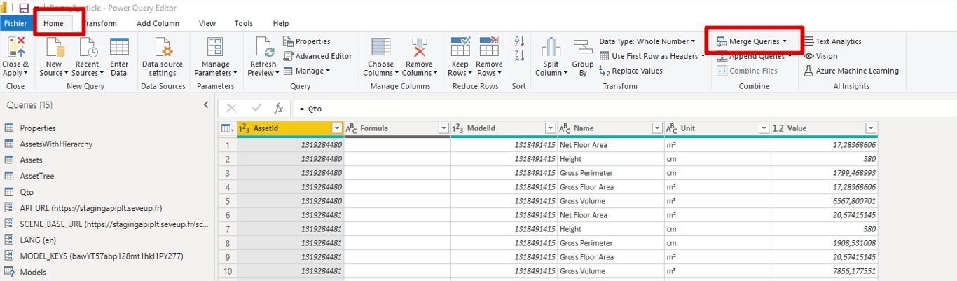 Power Query merge queries
