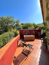 Terrasse vue jacuzzi
