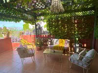 Terrasse vue canapé