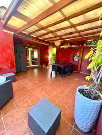 Terrasse vue générale vue vers intérieur
