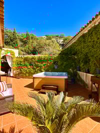 Terrasse vue jacuzzi