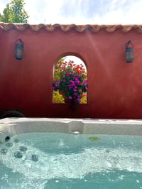 Vue depuis le jacuzzi