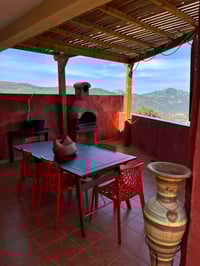Terrasse vue montagne
