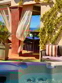 Vue depuis le jacuzzi