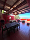 Terrasse vue montagne