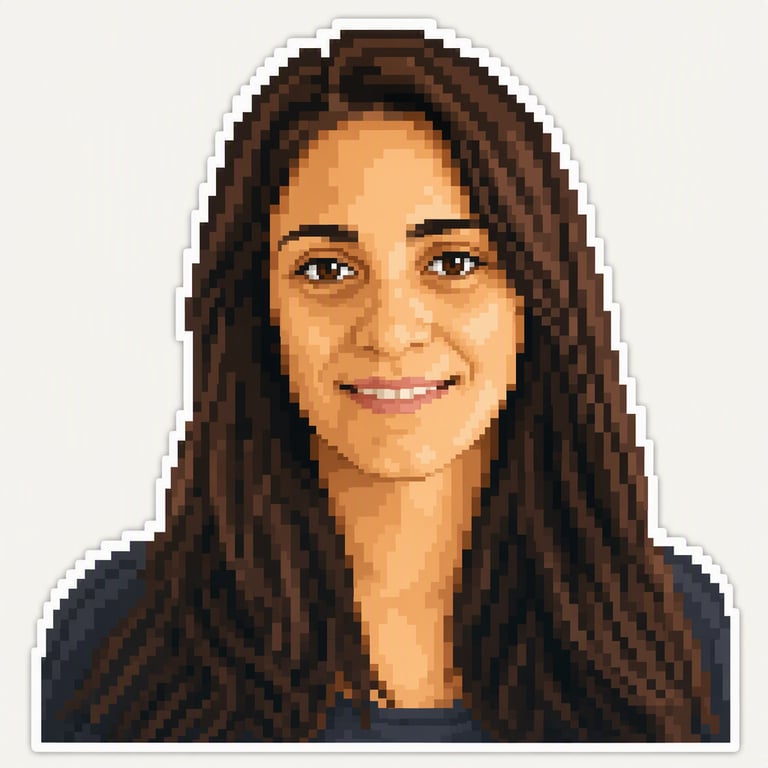 Pixel art: Grafikë e trashë gjashtëmbëdhjetëbitëshe mbi sfond të qetë