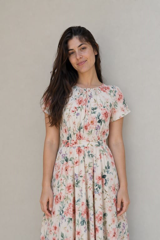 Vestido floreado midi