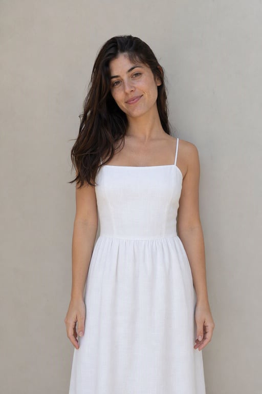 Vestido blanco de verano