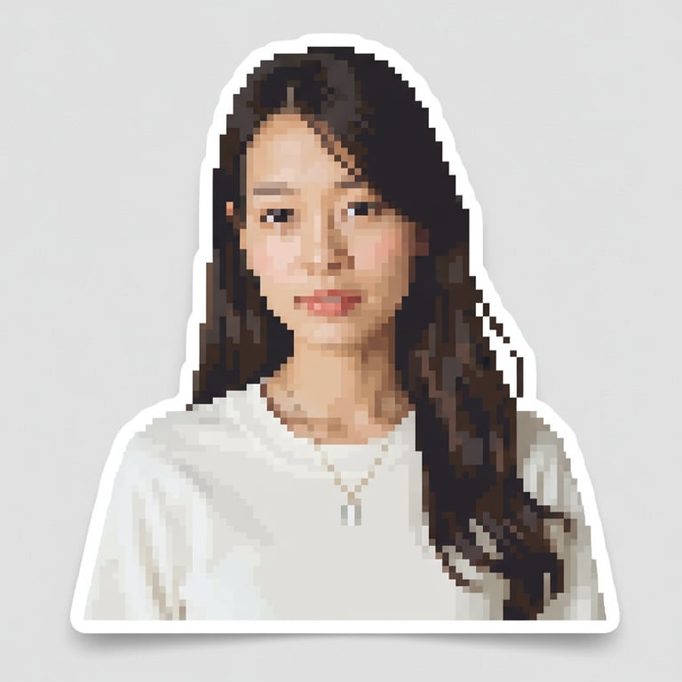 AI pixel art result created with Visio