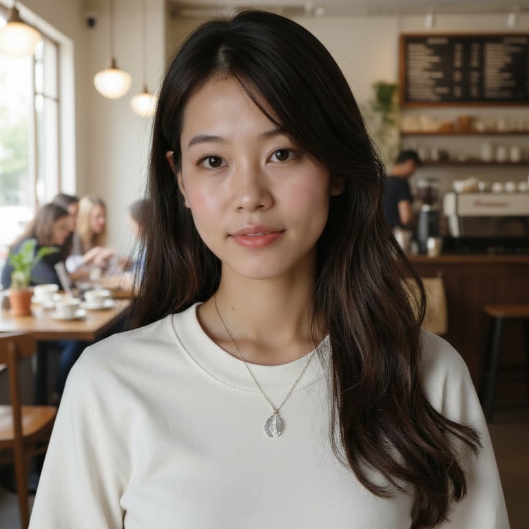 AI cafe background result by Visio