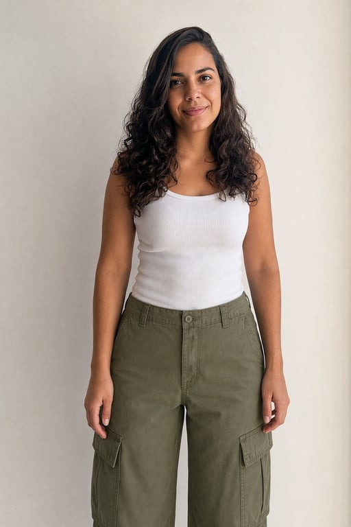Calça cargo verde militar