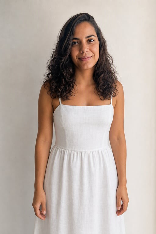 Vestido branco de verão