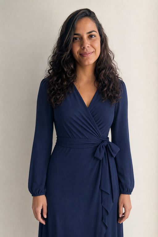 Vestido transpassado