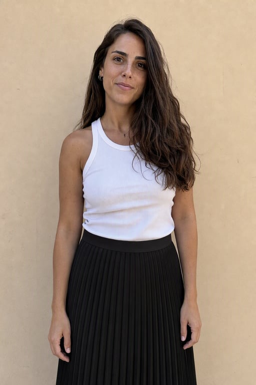 Faldilla midi prisada
