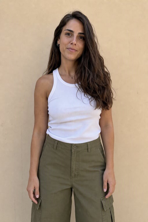 Pantalons cargo verd oliva