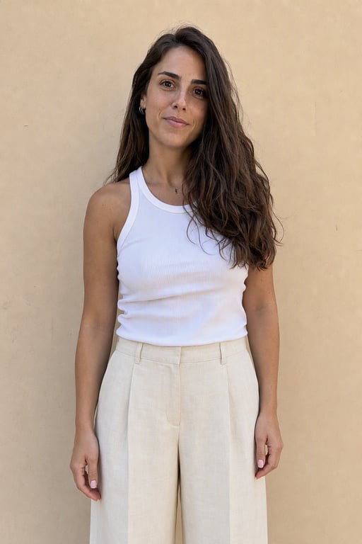 Pantalons amples de lli