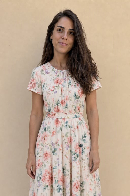 Vestit midi de flors