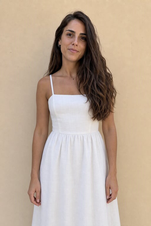 Vestit blanc d'estiu
