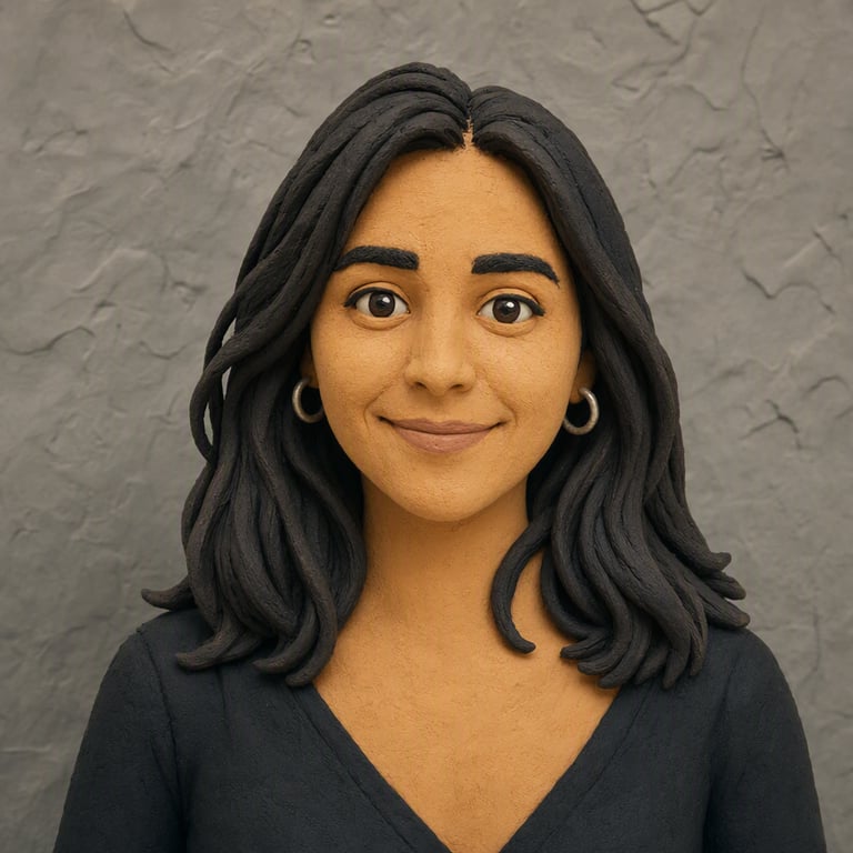 Plasticina: Figura mate con luz de estudio