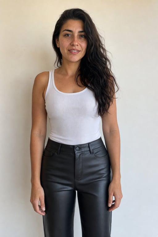 Pantalón tipo cuero