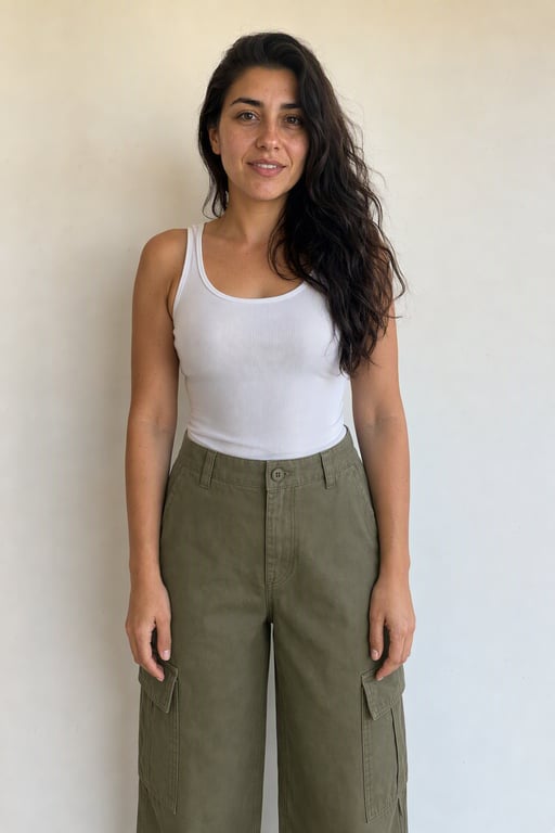 Pantalón cargo verde oliva