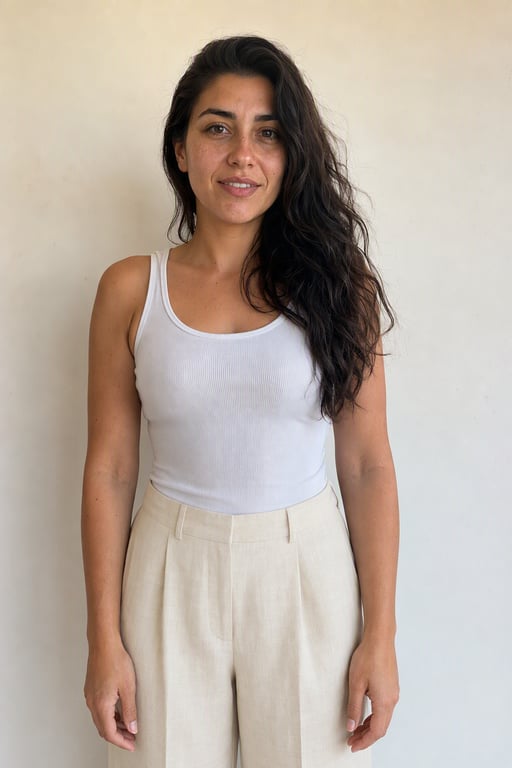 Pantalón de lino amplio