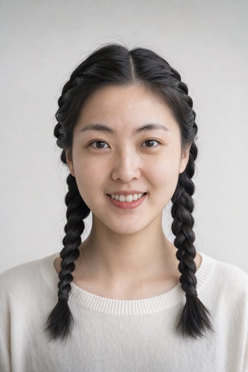 双麻花辫: 从头顶编下来，通勤和运动都撑得住