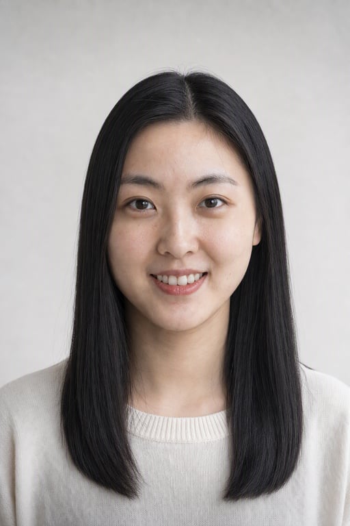 黑长直: 从头到尾笔直带光泽，拉直或护理之后的样子