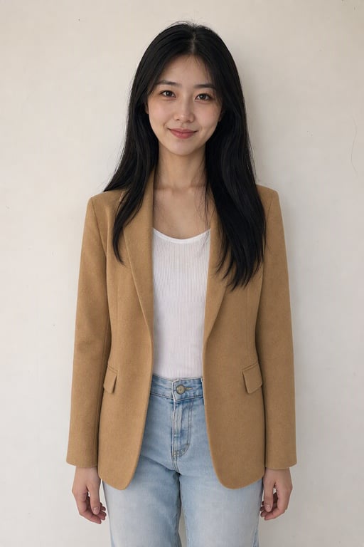 驼色西装外套