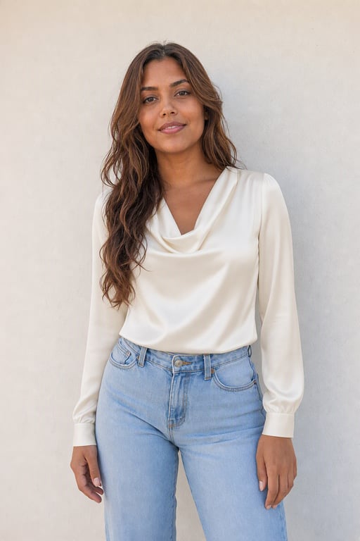 Blusa de seda