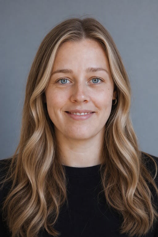 Money piece: Lyse konturstriber omkring ansigtet på din egen bund