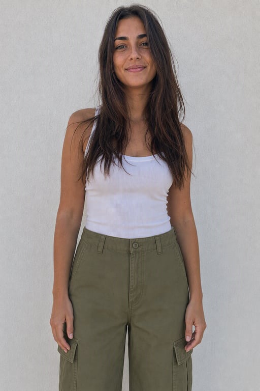 Pantalón cargo verde militar