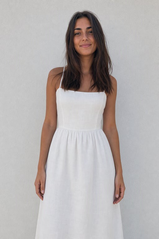 Vestido blanco de verano