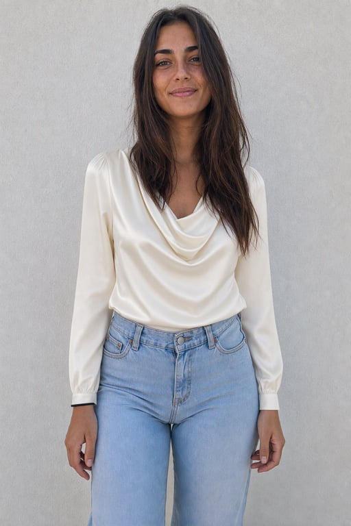 Blusa de seda