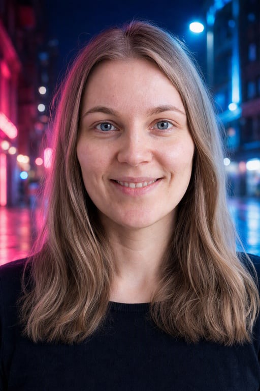 Neonkatu: Pinkki ja sininen yöhehku