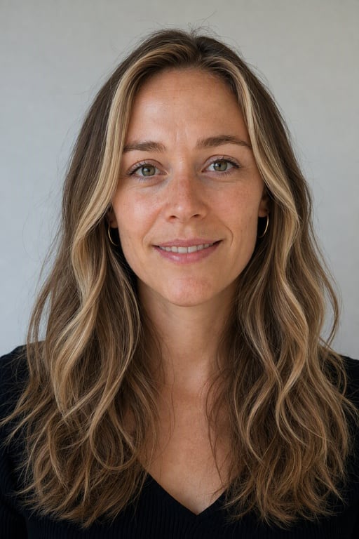 Money piece: Mèches claires encadrant le visage sur votre base
