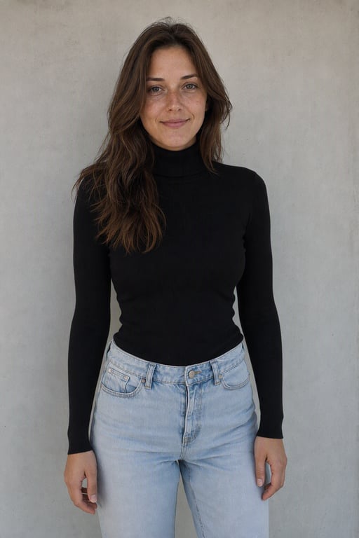 Col roulé noir