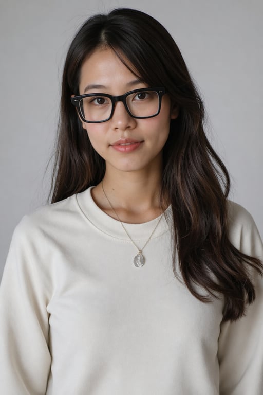 Thick frames glasses virtual try-on with AI