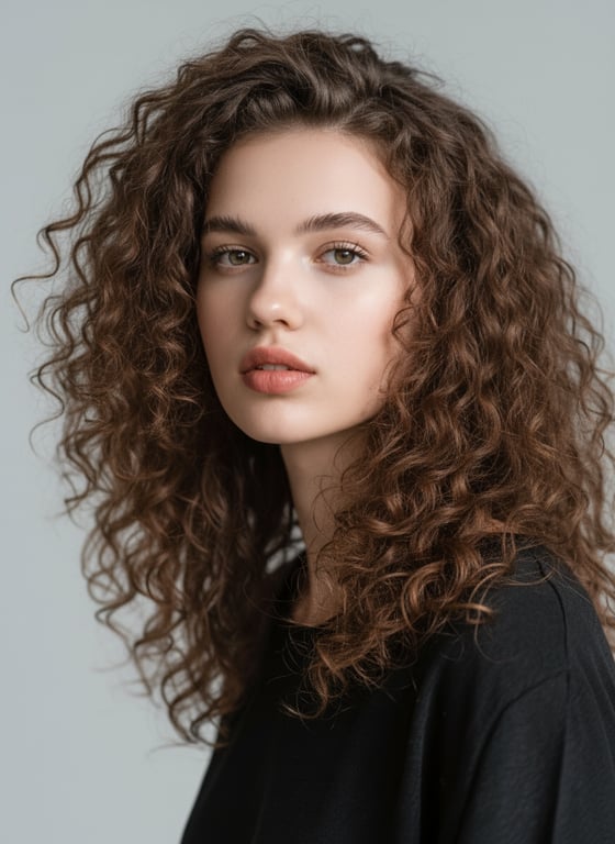 Curly hair AI try-on