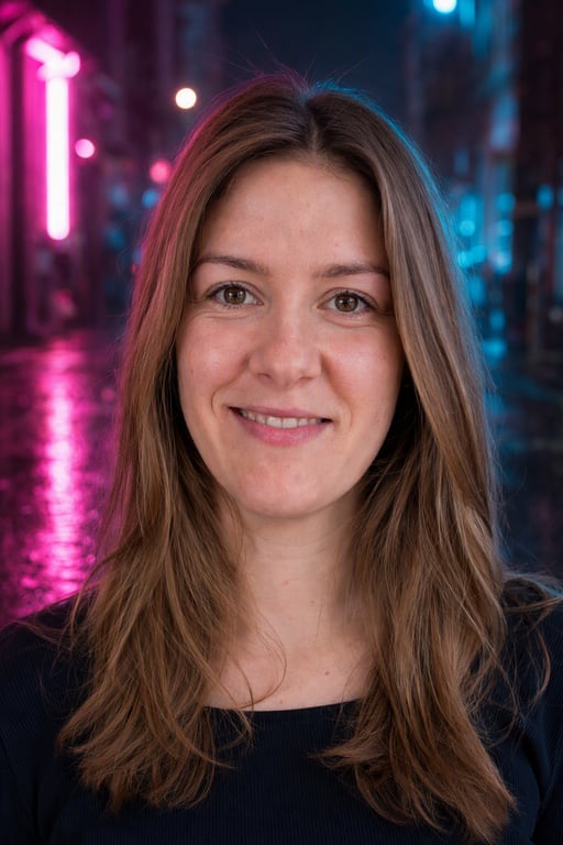 Neon: Rózsaszín és kék nagyvárosi éjszaka