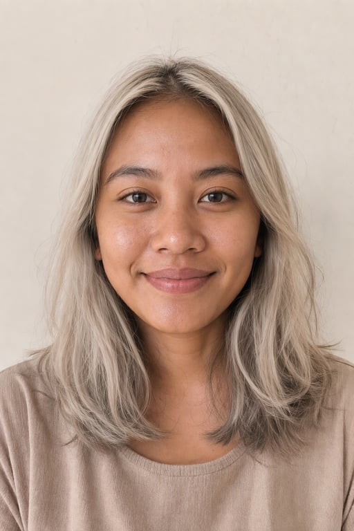 Platinum blonde: Pirang es; dari rambut hitam butuh beberapa tahap bleaching
