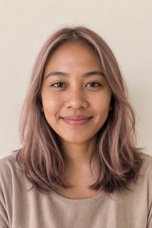 Rose gold: Pirang dengan semburat pink, warna di atas rambut yang sudah terang