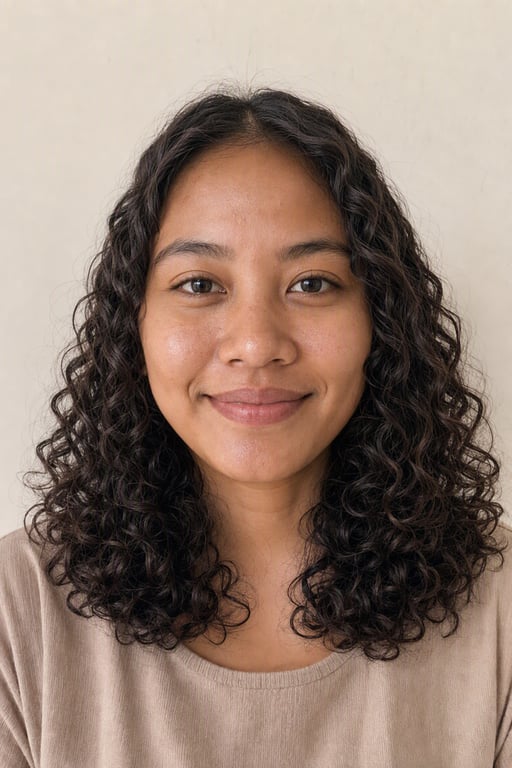 Ikal bervolume: Ikal spiral yang terdefinisi, hasil catok keriting atau curly perm