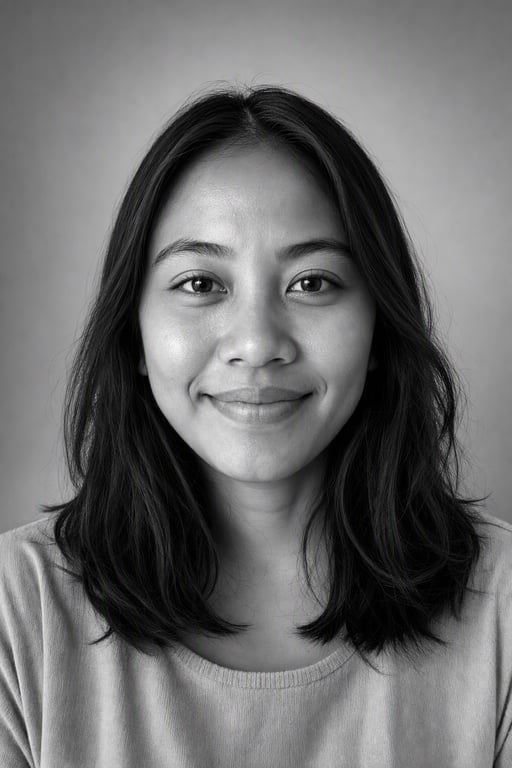 Editorial hitam putih: Monokrom studio dengan kontras tinggi
