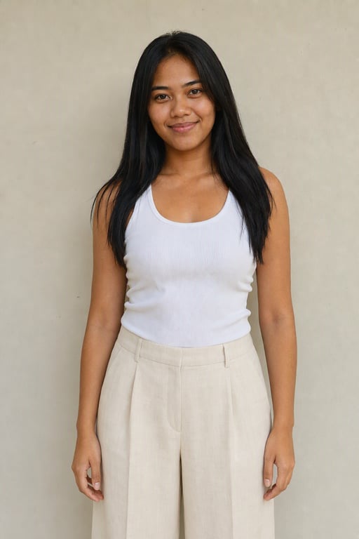 Celana linen lebar